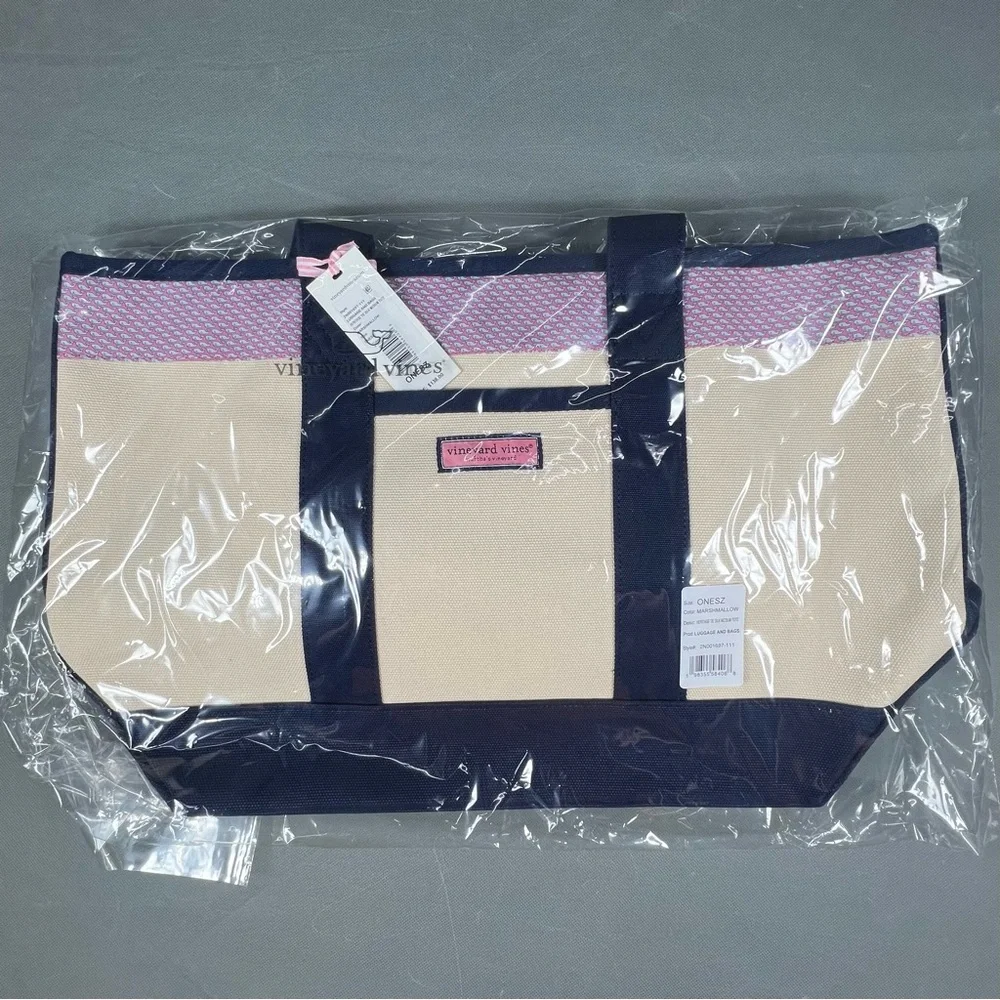 NWT Vineyard Vines Heritage Tie Silk Medium Tote - Picture 1 of 6